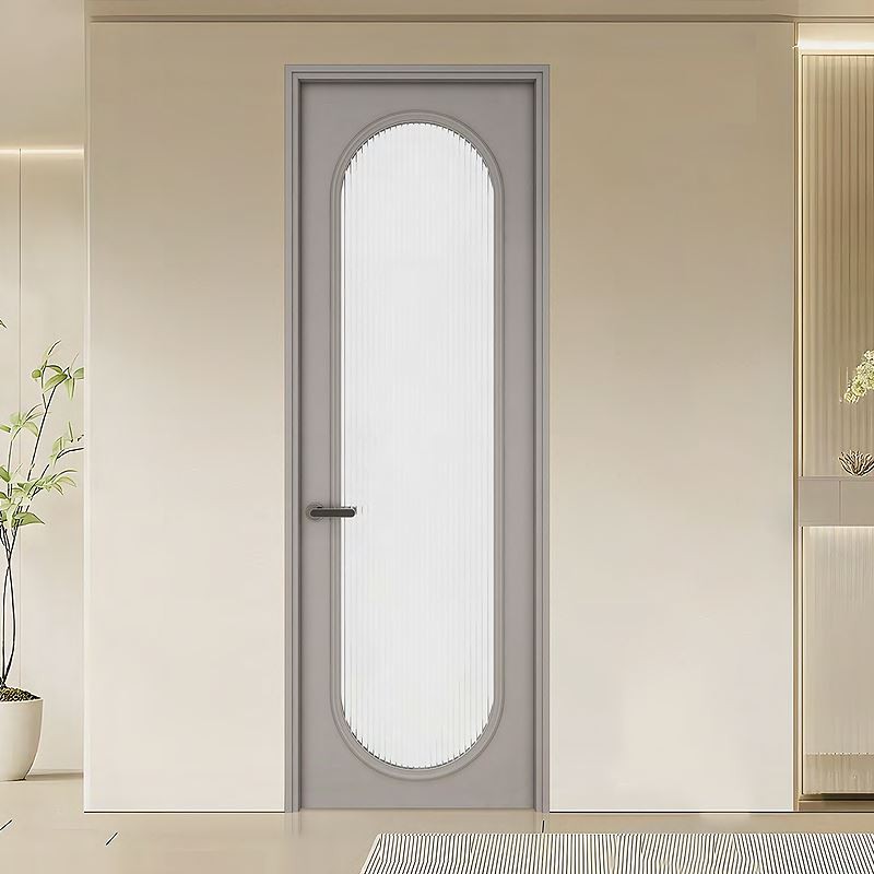 Office Half Glass White Frosted Glass Interior Door